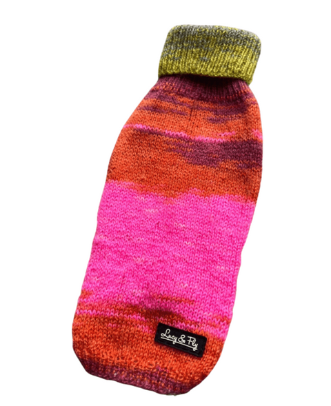 Dog sweater "Rainbow" for small females / RL 20cm - 23cm, BU 22-24cm