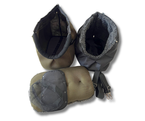 Elegante Designer Sommertasche für Hunde bis ca. 5 kg mit herausnehmbarem Inlay