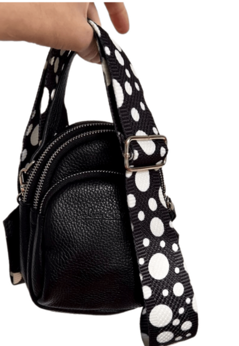 Dog bag "Grace" "Black Pearl", genuine leather