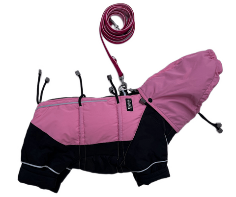 Miss Flexi - Verstellbare Wintermäntel mit Bauchschutz für Weibchen, WASSERDICHT