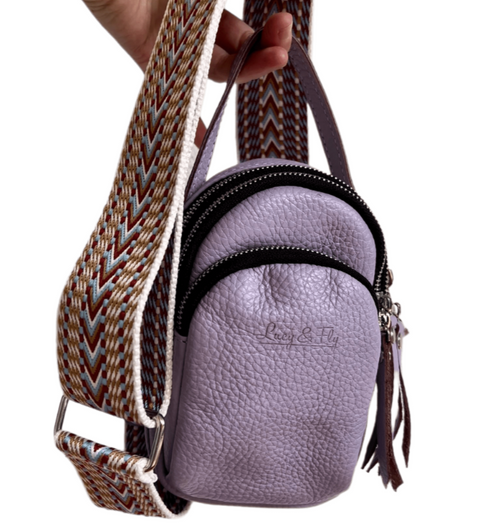 Dog bag "Grace" "Lavender", genuine leather