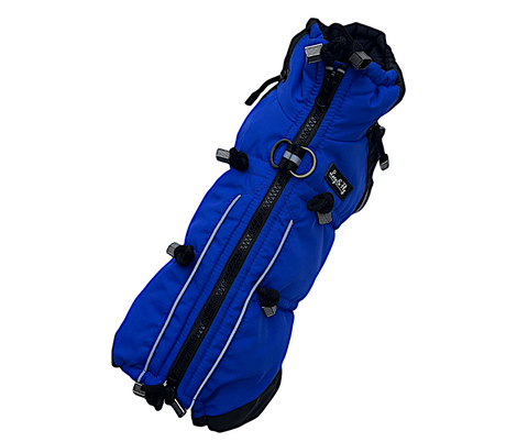 Verstellbare wasserdichte Wintermäntel "Mr. Flex" mit Beinen für Rüden