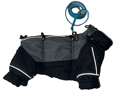 Adjustable waterproof winter coats "Mr. Flex" with legs for male dogs