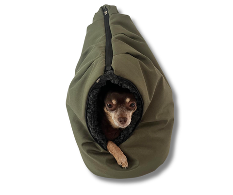 Extra Inlay Größe M – Oliv mit Graphit-Fleece