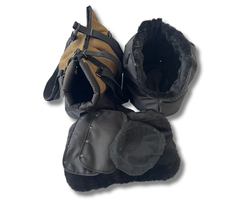 Hundetasche Rucksack Safari Sand mit herausnehmbarem Inlay, Fensternetz und Schultergurt