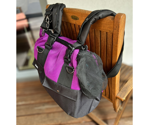 Sommertasche-Rucksack „Lavendeltraum“ – Gr. M für Hunde bis ca. 5 kg