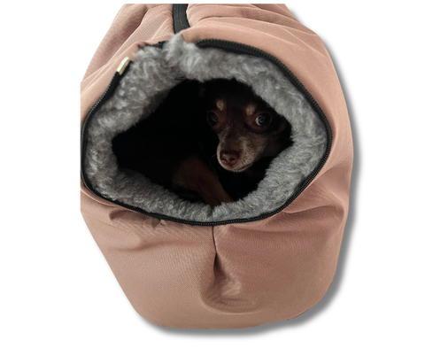 Extra Inlay Größe M – Beige/Grau für Hundetaschen oder als Kuschelplatz