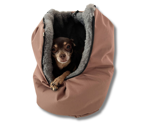 Extra Inlay Größe M – Beige/Grau für Hundetaschen oder als Kuschelplatz