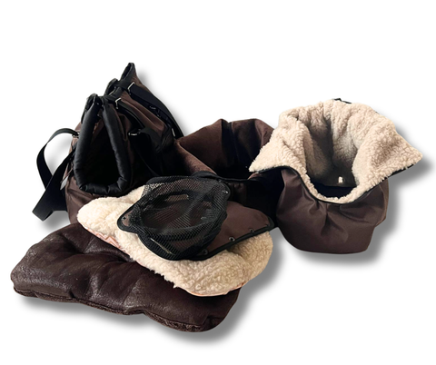 Designer Winter Hundetasche wetterfest