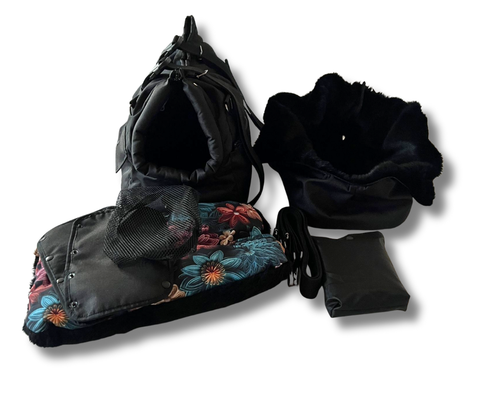 Hundetasche Midnight Garden mit Rucksack-Funktion für Reisen und Ausflüge mit kleinen Hunden bis ca. 5 kg