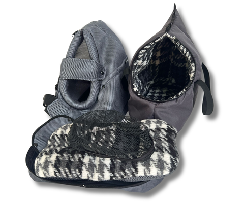 Hundetasche mit herausnehmbarem Bodenfach für Leine, Leckerlis und kleine Dinge unterwegs