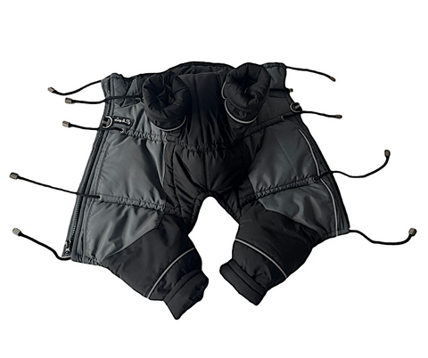 Adjustable waterproof winter coats "Mr. Flex" with legs for male dogs