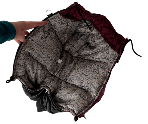 Miss Flexi - Verstellbare Wintermäntel mit Bauchschutz für Weibchen, WASSERDICHT