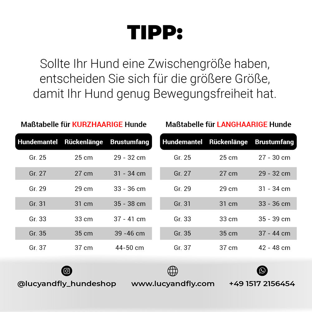 Petra - Wasserferte Wintermäntel für Weibchen mit Bauchschutz