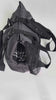 Graue Hundetasche City Style mit stabilem Inlay, zwei kurzen Tragegriffen und abnehmbarem Fensternetz