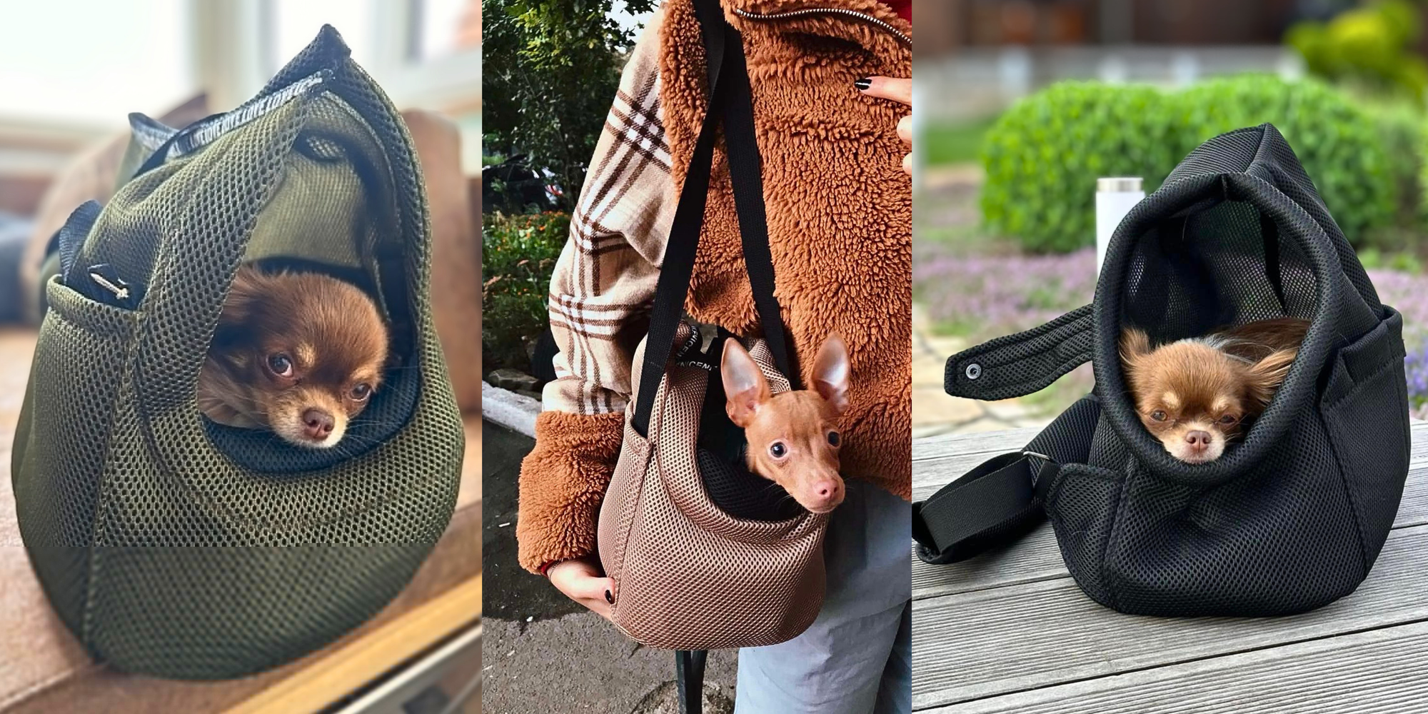 HUNDETASCHEN FÜR KLEINE HUNDE BIS CA. 5 KG