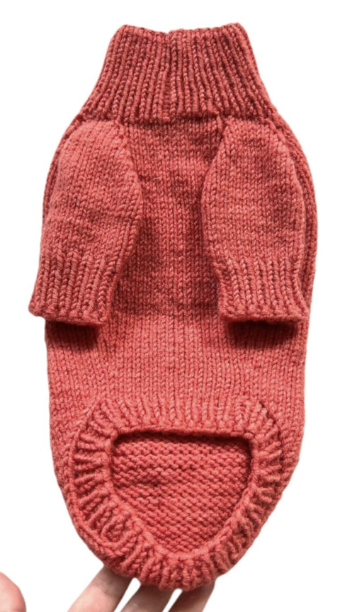 Knitted sweater for dog "Chihuahua" / RL 26-28cm, BU 35-37cm